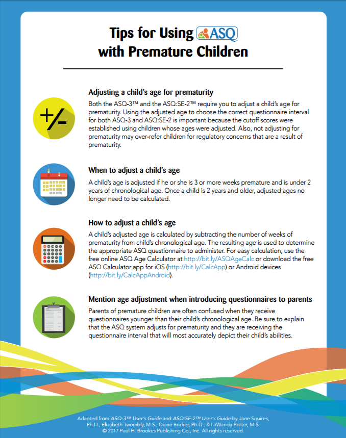 Preemie Developmental Milestones Chart